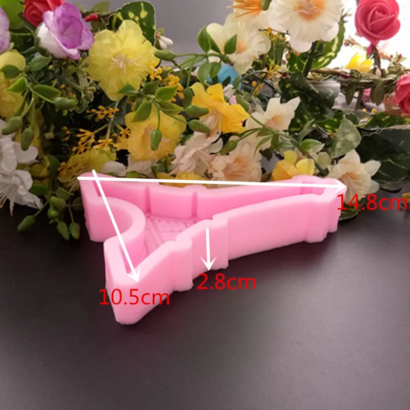 1 шт 3D Эйфелева башня силиконовые формы помадные для DIY украшения торта