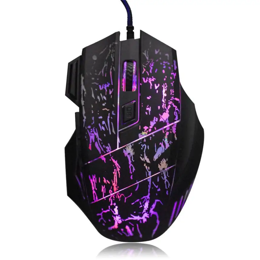 EC2 HIPERDEAL модная игровая мышь 5500 точек/дюйм цветная светодиодная оптическая USB