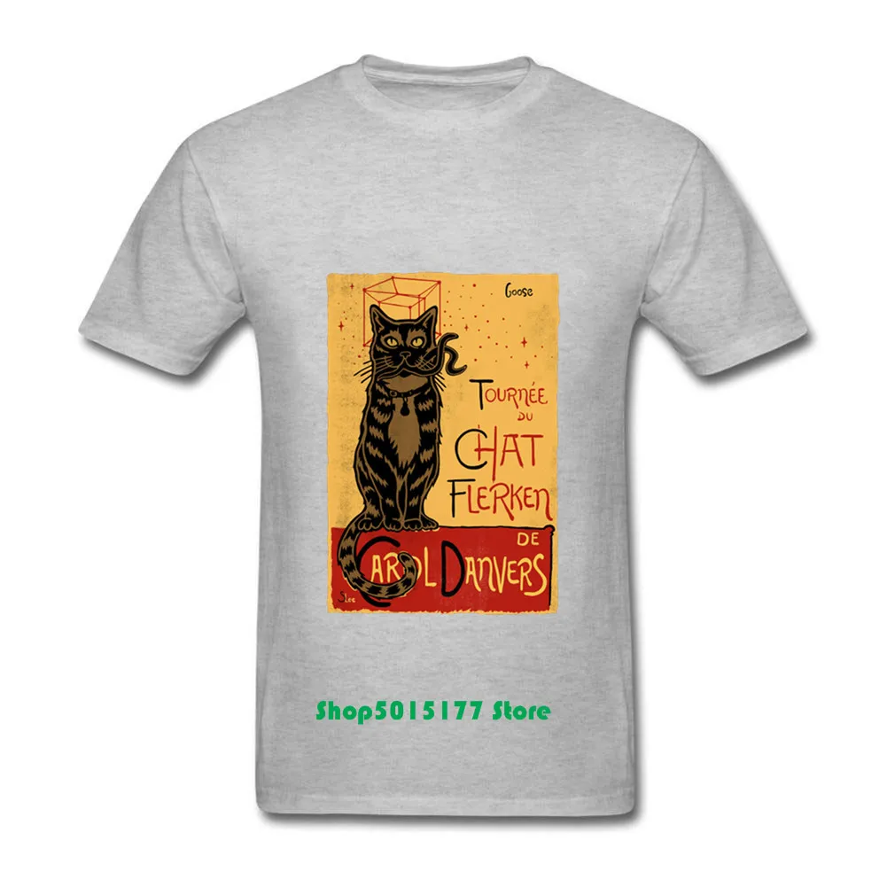 Мужская футболка с рисунком кота из мультфильма супергерой хлопковая Милая