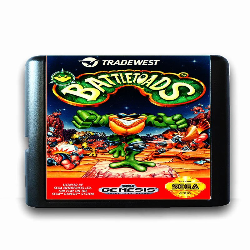 

Battletoads for 16 bit Sega MD Game Card for Mega Drive for Genesis Video Game Console PAL USA JAP