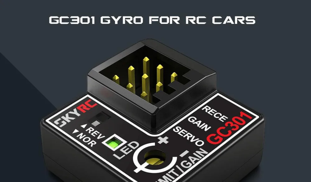 SKYRC GC301 гироскоп сенсор voor RC автомобили CH3 Дистанционное усиление руля выход corrigerende руля aanmising гироскоп voor RC авто