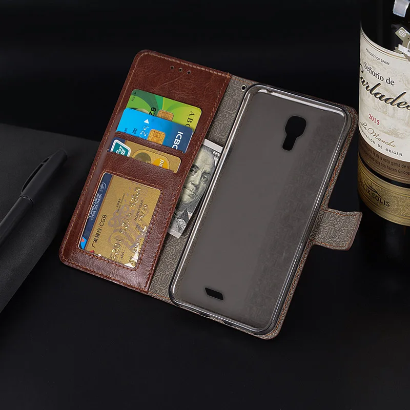 Для HOMTOM HT26 случае Fundas Coque Вертикальный флип чехол Кожаный для Обложка телефон
