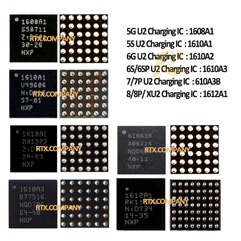 Микросхема 1610A3 610A3B 1612A1 U2 IC для IPhone 11 12 Pro 5g 6G 6P 6sp 7 7P 8 8Plus X XS MAX зарядное устройство USB
