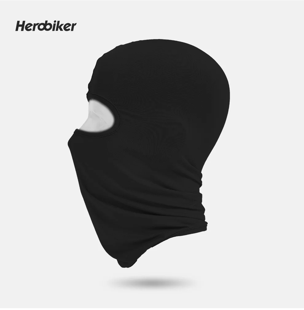 HEROBIKER черная мотоциклетная маска для лица, зимняя Балаклава, маска для лица, велосипедная мотоциклетная маска для всех сезонов, 12 цветов