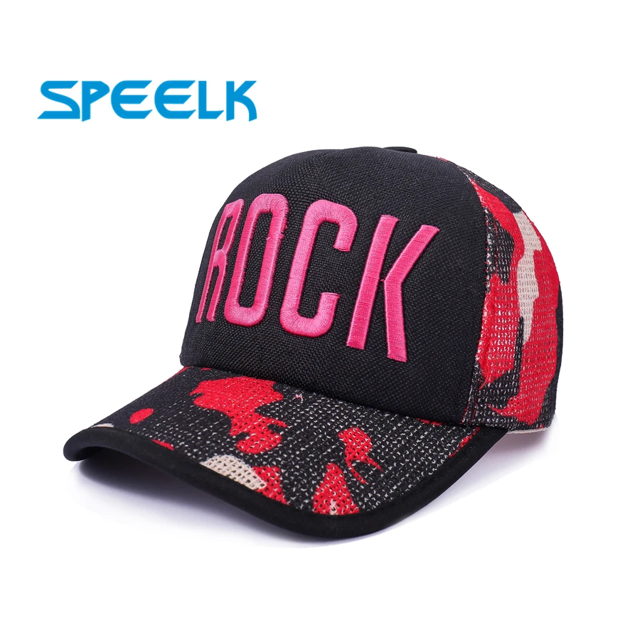 Новинка 2019 сетчатые бейсболки женские Снэпбэк кепки с надписью Rock модные
