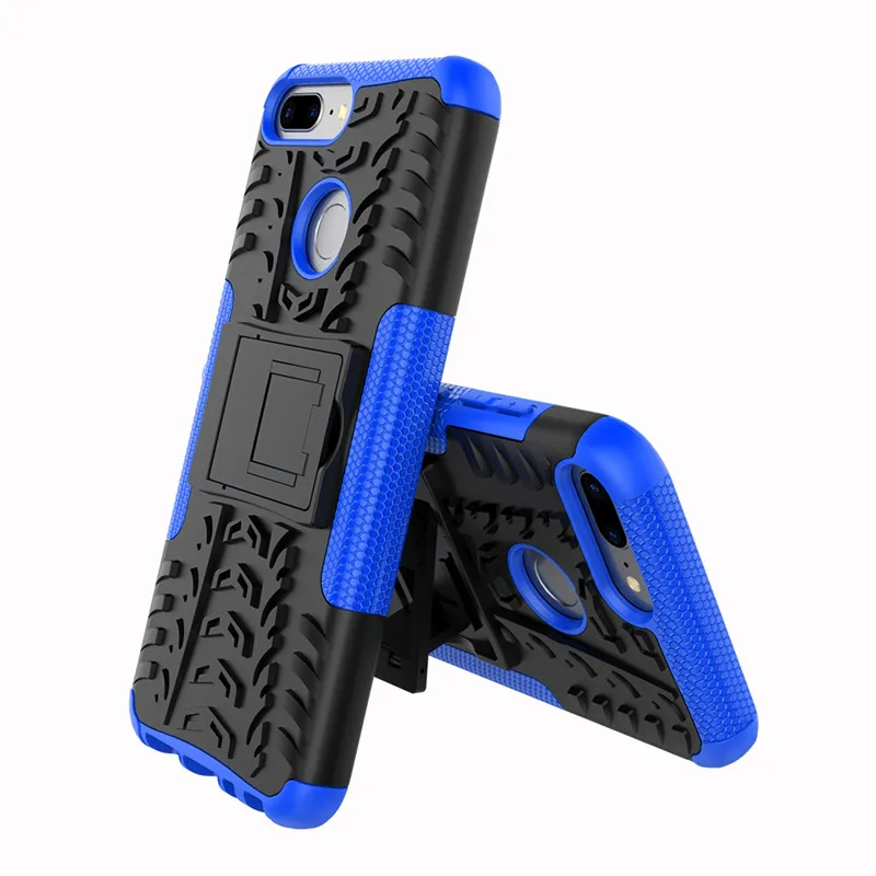 Blue Armor Case 360 Tough Armor чехол на Хонор 9 Лайт Пластик+ силиконовый чехлы чехол на Huawei Honor 9 lite Heavy Duty противоударный гибридный чехол на Хуавей Хонор 9 Лайт - Цвет: Blue Armor Case