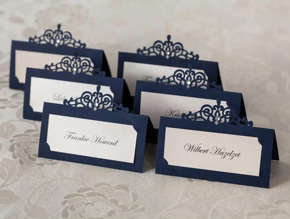 Держатель для карт синего цвета 24 шт.|card holder|card weddingcard card |