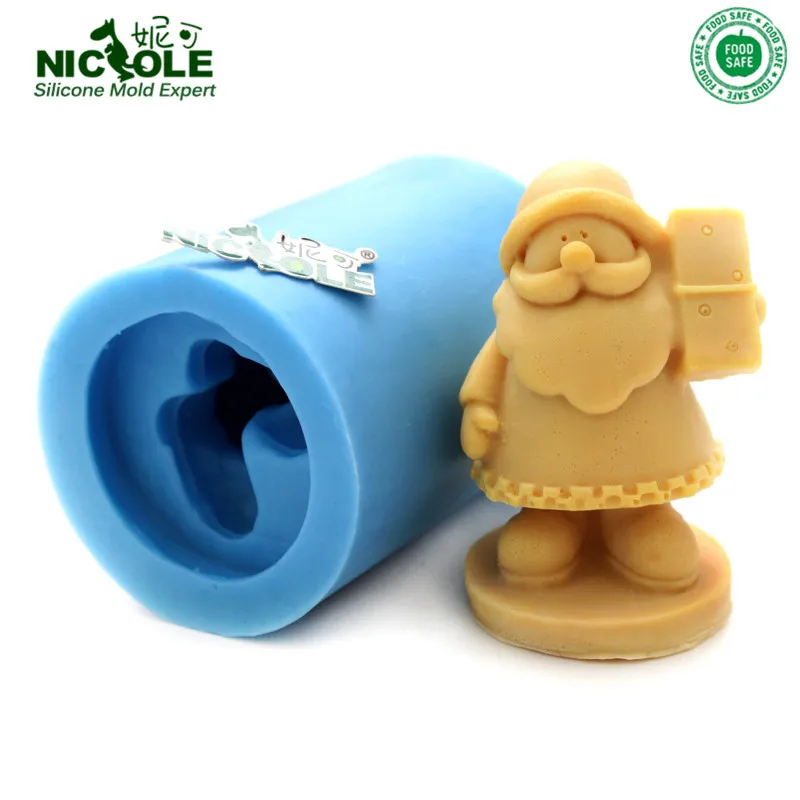 Форма для мыла Nicole Santa силиконовая форма рукоделия из эпоксидной смолы шоколад