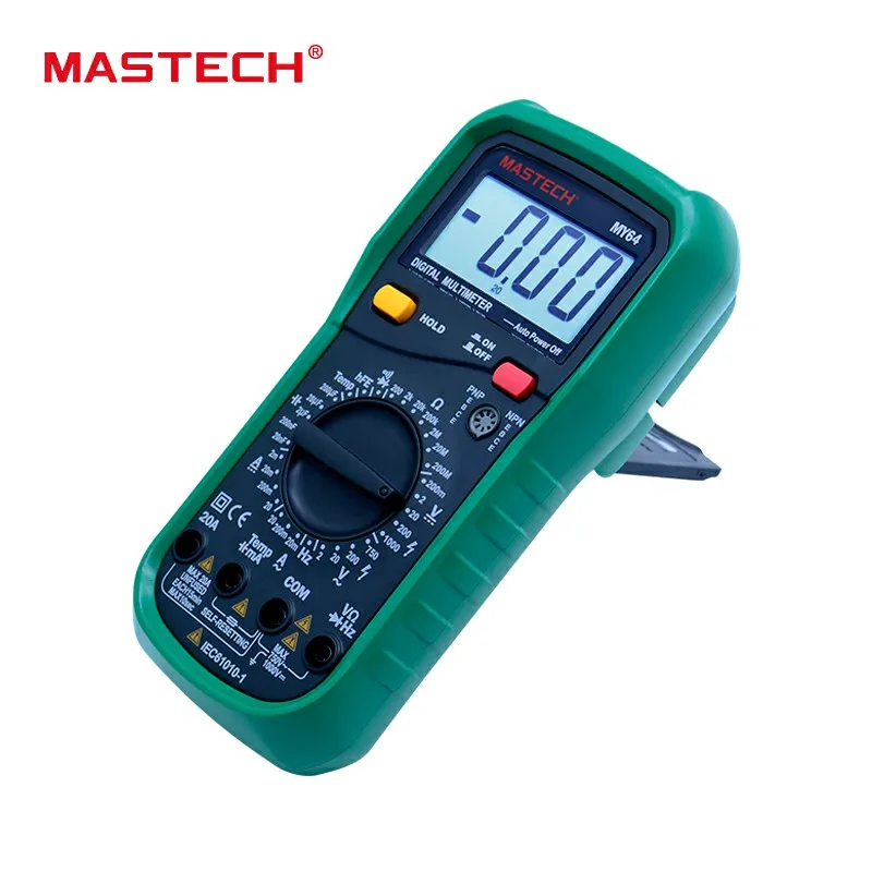 MASTECH MY64 цифровой мультиметр AC/DC DMM частота емкость измеритель температуры тест er w/hFE Тест Амперметр мульти тест er