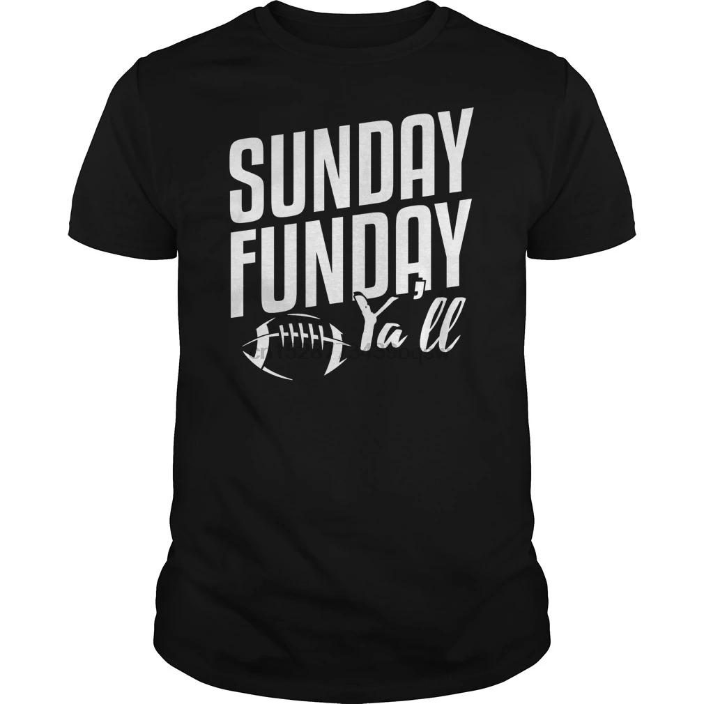 Мужская футболка с коротким рукавом принт Sunday FunDay Y'all cool tee tops Женская футболка|Мужские футболки| |
