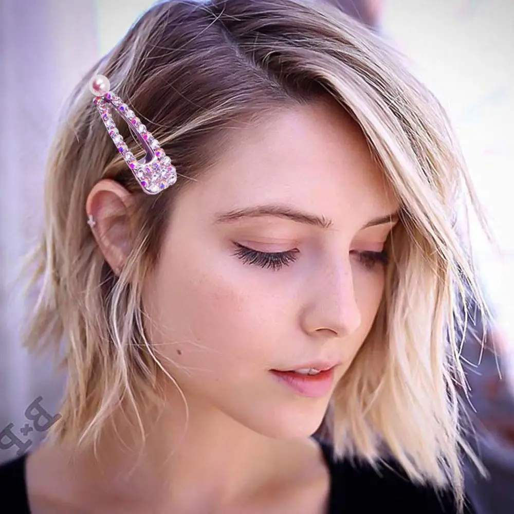 8 шт. цветные жемчужные Заколки Стразы для женщин и девушек заколки волос