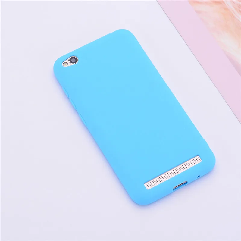 Light Blue Силиконовый чехол для Fundas Xiaomi Redmi 5A, чехол из мягкого ТПУ, цветная матовая задняя крышка для Xiaomi Redmi 5A, кожаный чехол, чехлы для мобильных телефонов - Цвет: Light Blue
