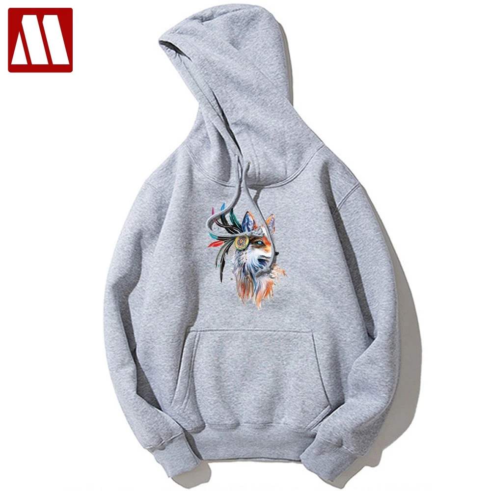 Мужская толстовка с капюшоном и принтом животных размеры XS ~ 4XL|Мужские толстовки