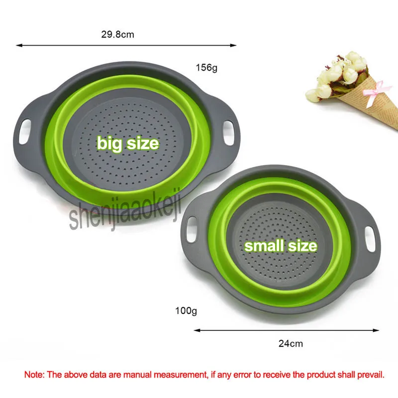Складной силиконовый дуршлаг 1 шт.|Кухонные комбайны| |