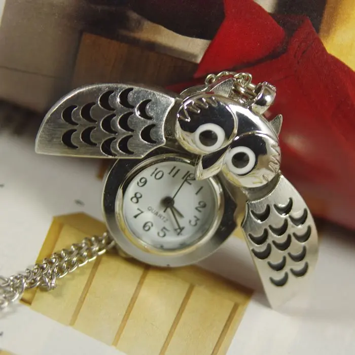 Карманные часы с совой подвеска на цепочке для мужчин 1 шт./лот Прямая поставка