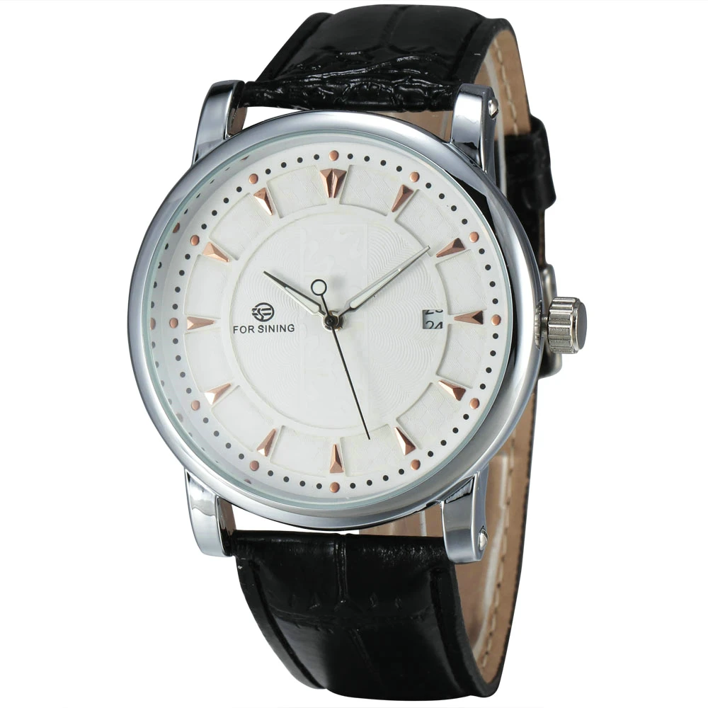 Часы наручные WINNER Мужские автоматические модные простые Роскошные брендовые