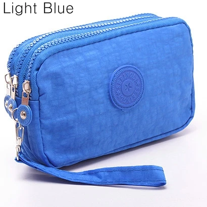light blue bag Женский кошелек для монет, дорожные сумки для макияжа, модные женские косметички, косметичка, косметичка, органайзер, чехол, клатч, сумка P010 - Цвет: light blue bag