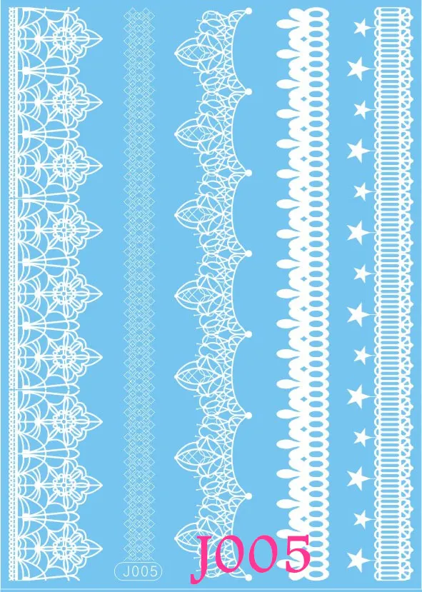 Сексуальные ювелирные изделия для боди арта с белыми чернилами татуировка хной