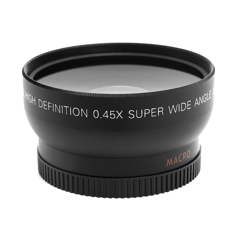 HD 52MM 0.45x Wide Angle Lens with Macro for Canon Nikon Sony Pentax DSLR Camera | Электроника