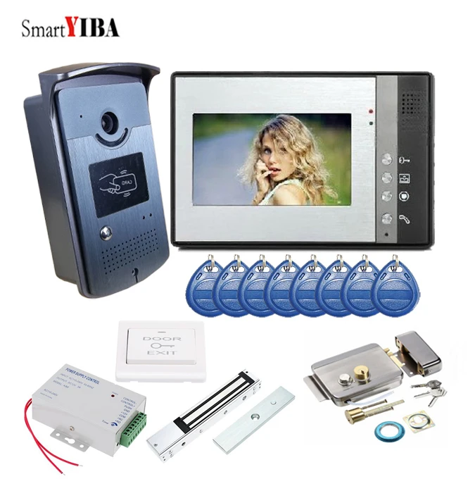 Видеодомофон SmartYIBA с замком комплект сделай сам электронный видеодомофон