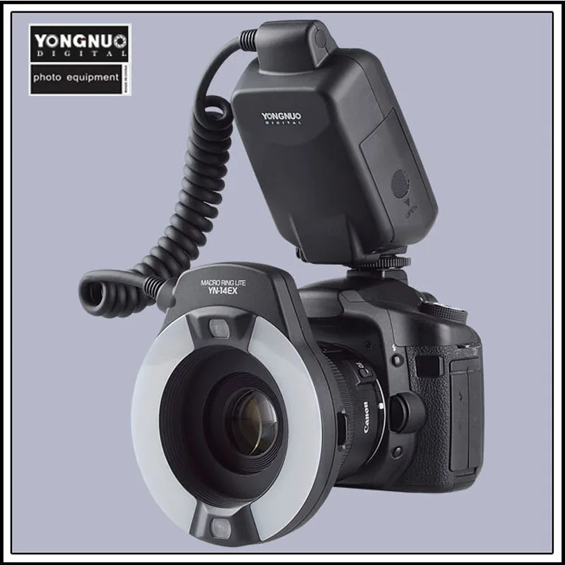 YongNuo YN 14EX YN14EX TTL макро кольцевой светильник вспышка с переходным кольцом Speedlite для