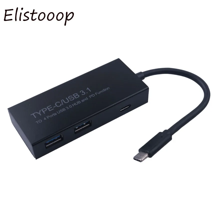 Type-C 3 1 до 4 портов USB 0 концентратор Высокоскоростной Разветвитель адаптер Type C для