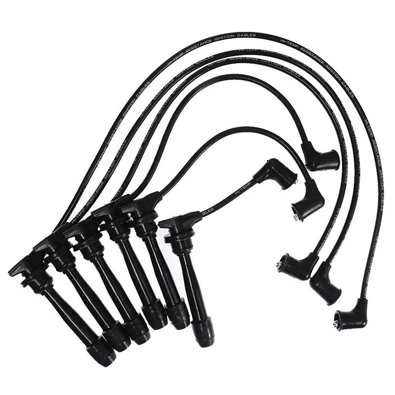 6Pcs Ignition Plug Wire Set For Hyundai Tiburon Sonata Santa Fe Kia Magentis Optima 2.7L V6 09015 3878 | Автомобили и мотоциклы