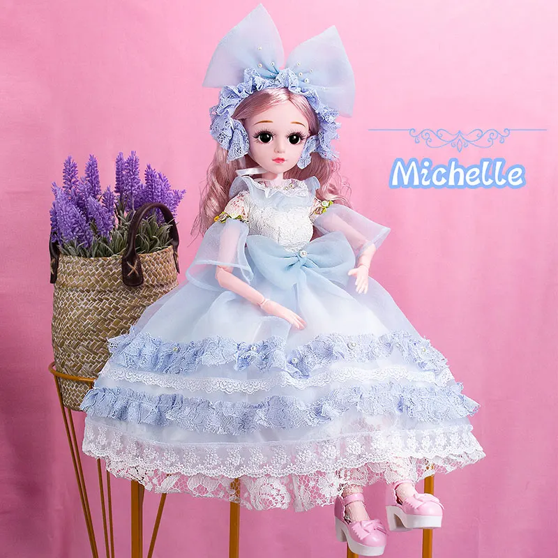 60 см с музыкальной коробкой Kawaii DIY трессы для кукол подарок девочек BJD кукла набор