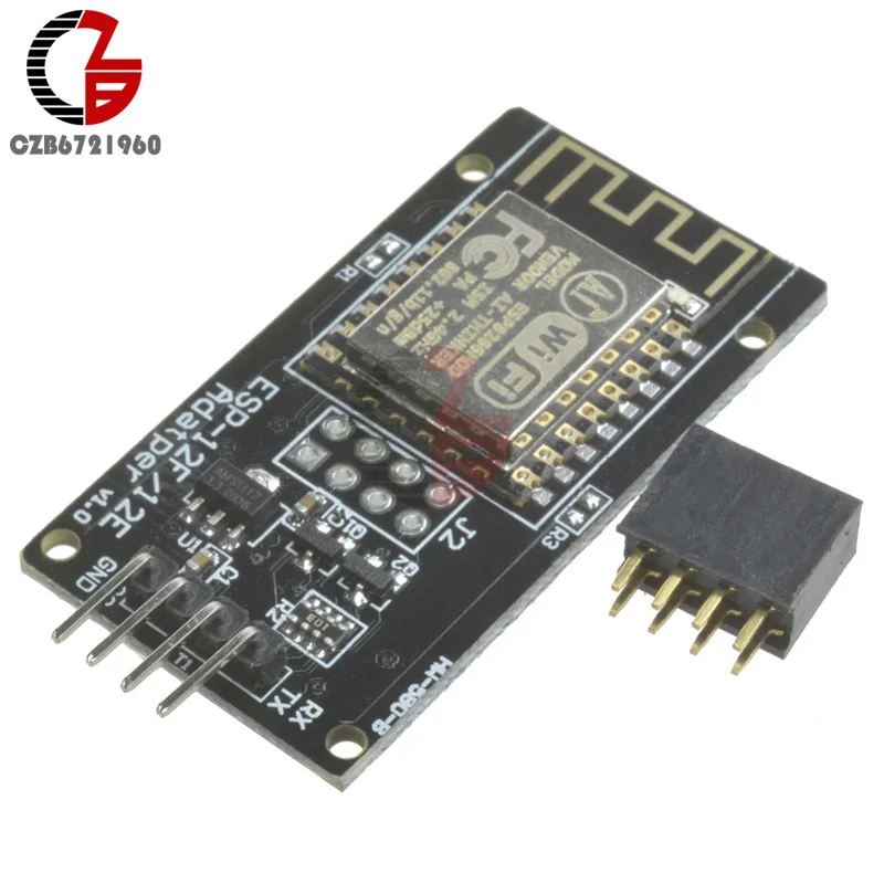 

ESP8266 ESP-12F V1.0 Последовательный модуль беспроводного приемопередатчика Wi-Fi отправка и приемник ESP-12F/12E плата расширения адаптера для Arduino