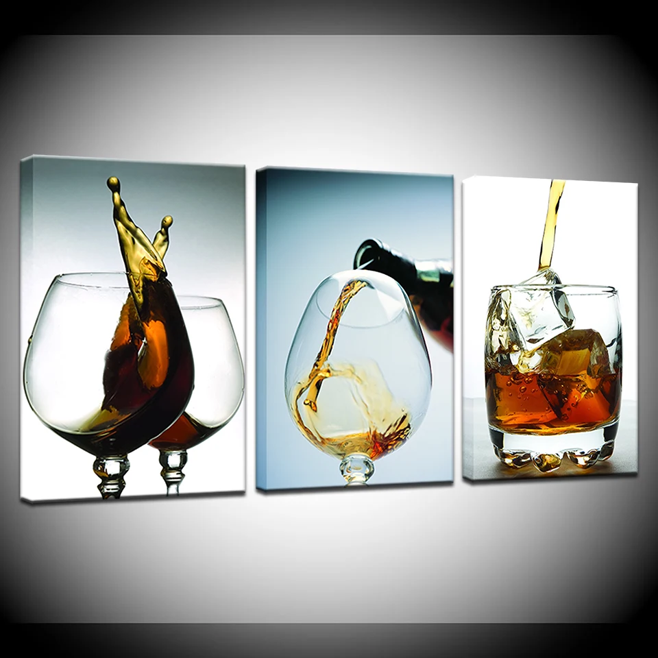 Современная картина маслом натюрморт винная бутылка Художественная Картина на