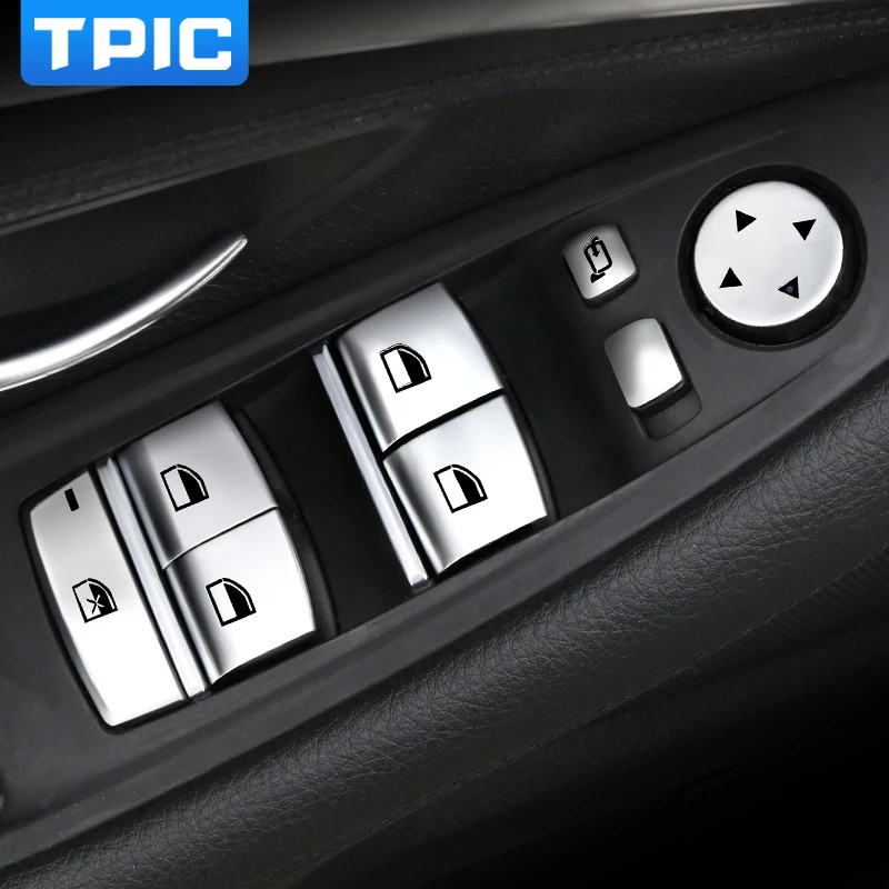 Аксессуары для интерьера автомобиля TPIC хромированные наклейки на кнопки ABS BMW F10