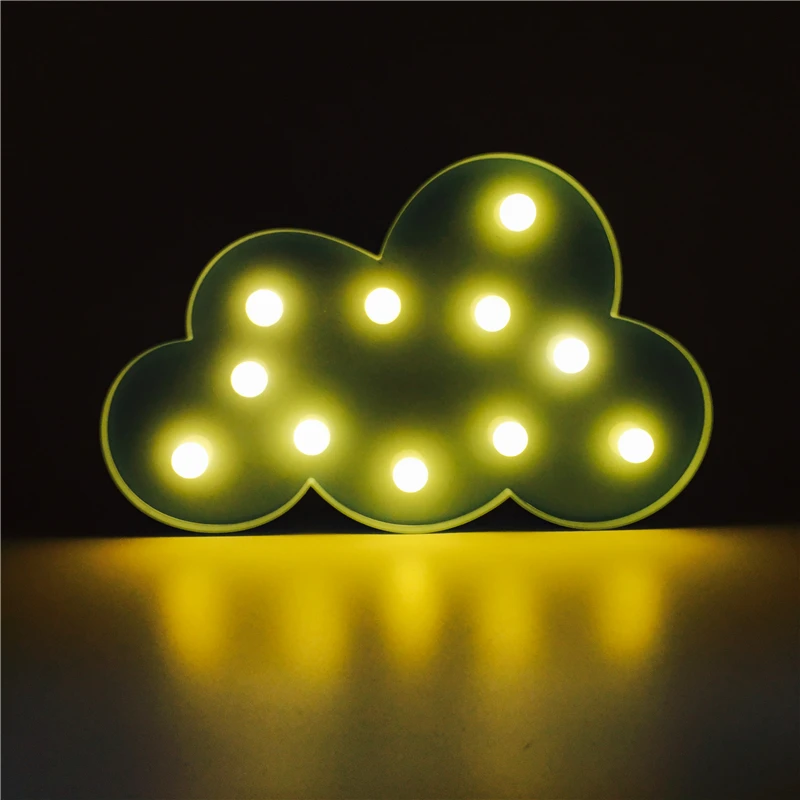 ZESOL Рождественское украшение облако светящаяся настольная лампа светодиодный
