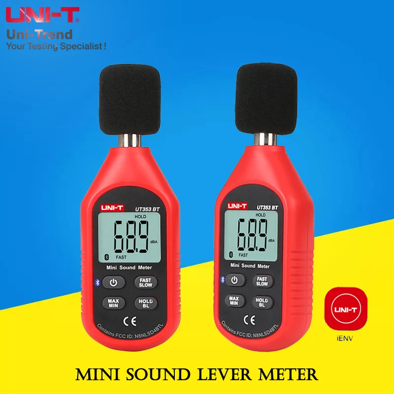 UNI-T UT353BT мини-измеритель звука/связь Bluetooth; децибел/тестер шума/измеритель уровня звука
