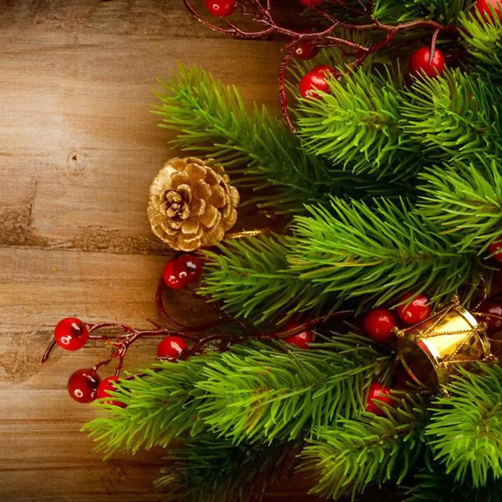 100Pcs 10mm/12mm Artificial Cherry Berry Christmas Tree Decor on Wire Bundle Garland Wreath Fake Fruit Wedding Party | Дом и сад