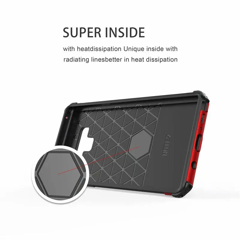 For Samsung Galaxy Note 8 9 Shockproof TPU +PC Phone Stand Armor Case Back Cover S8 S9 Plus Luxury Rugged Coque Capa |