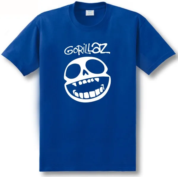 Футболка с надписью ECTIC Gorillaz черная музыкальная футболка в стиле рок панк унисекс