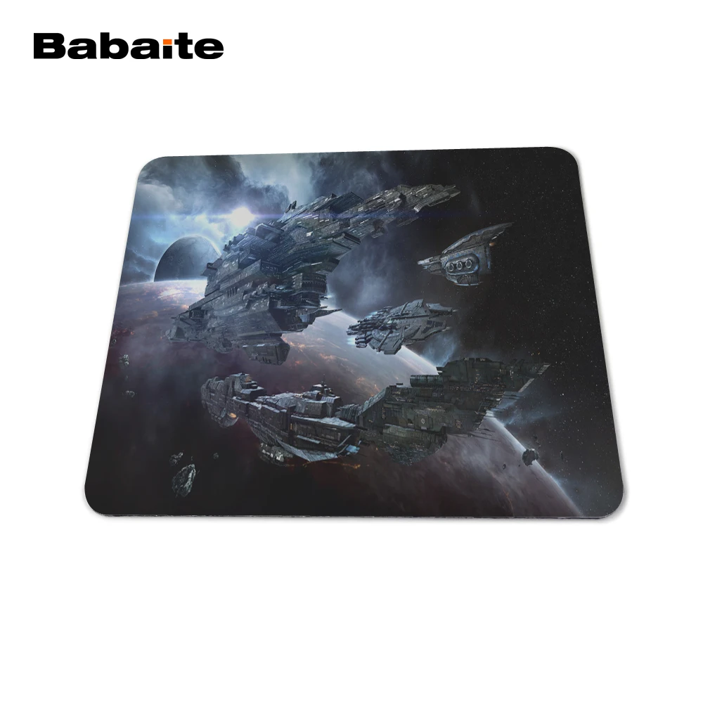 Игровой коврик для мыши ноутбука Babaite термостойкий компьютерный 180x220 мм с темным