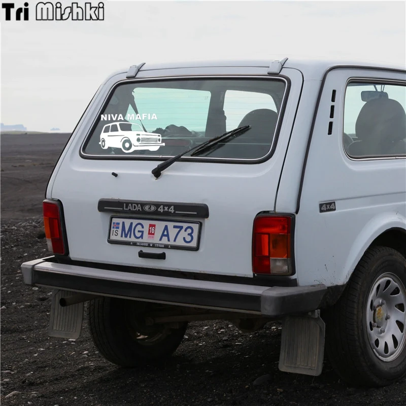 Tri Mishki HZX241 12.2*20см 1 4шт прикольные виниловые наклейки на авто niva mafia 4x4 ваз лада нива