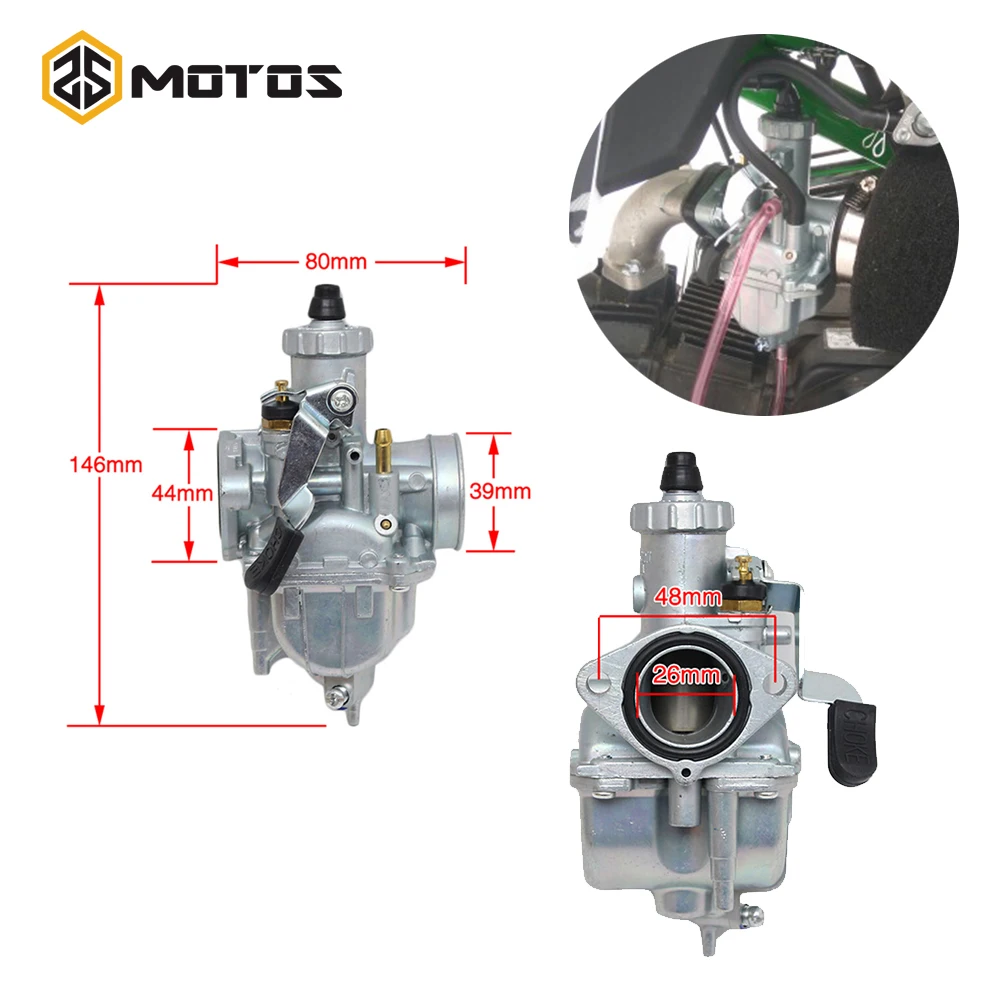 Zsdtrp VM22 mikuni карбюратор для 110cc 125cc 140cc dirt bike atv pz26 Производительность Bike ATV