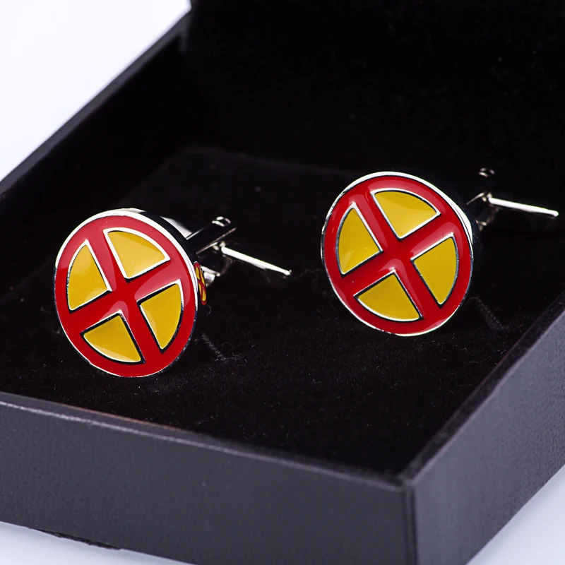 Модная эмалированная запонка с крестом латунный флаг Испании Круглый мужской
