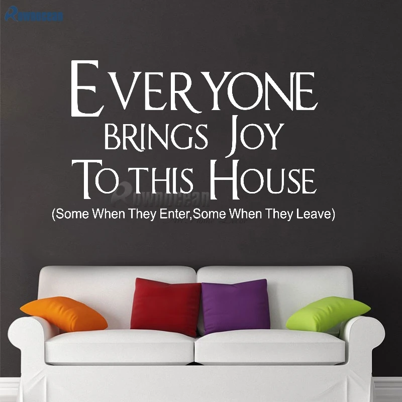 Все приносит радость в этот дома настенные наклейки с цитатами Искусство