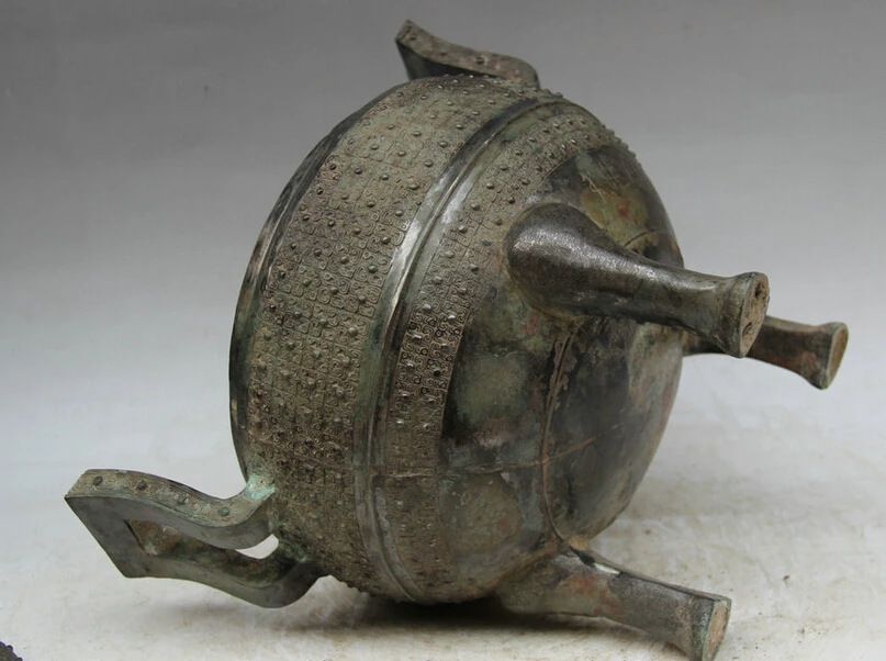 Коллекционный Бронзовый S2061 12 &quotстарая китайская бронзовая фигурка периода