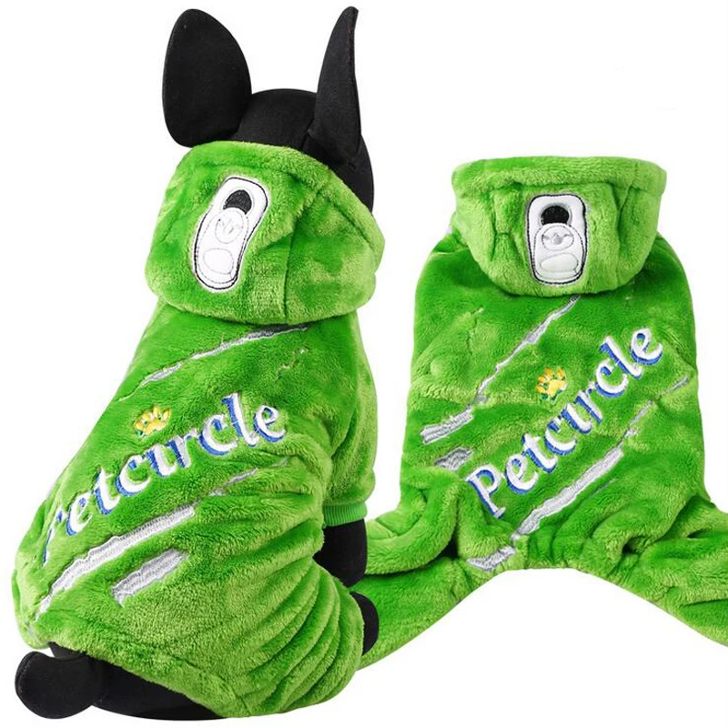 2017 зима собака кошка одежда Теплый Собака Пальто для будущих мам Модные Зеленые