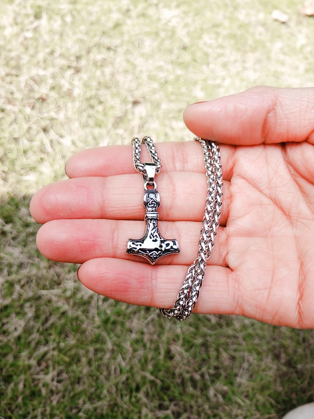 Скандинавский Викинг из нержавеющей стали rune small thor hammer Mjolnir подвеска ожерелье с