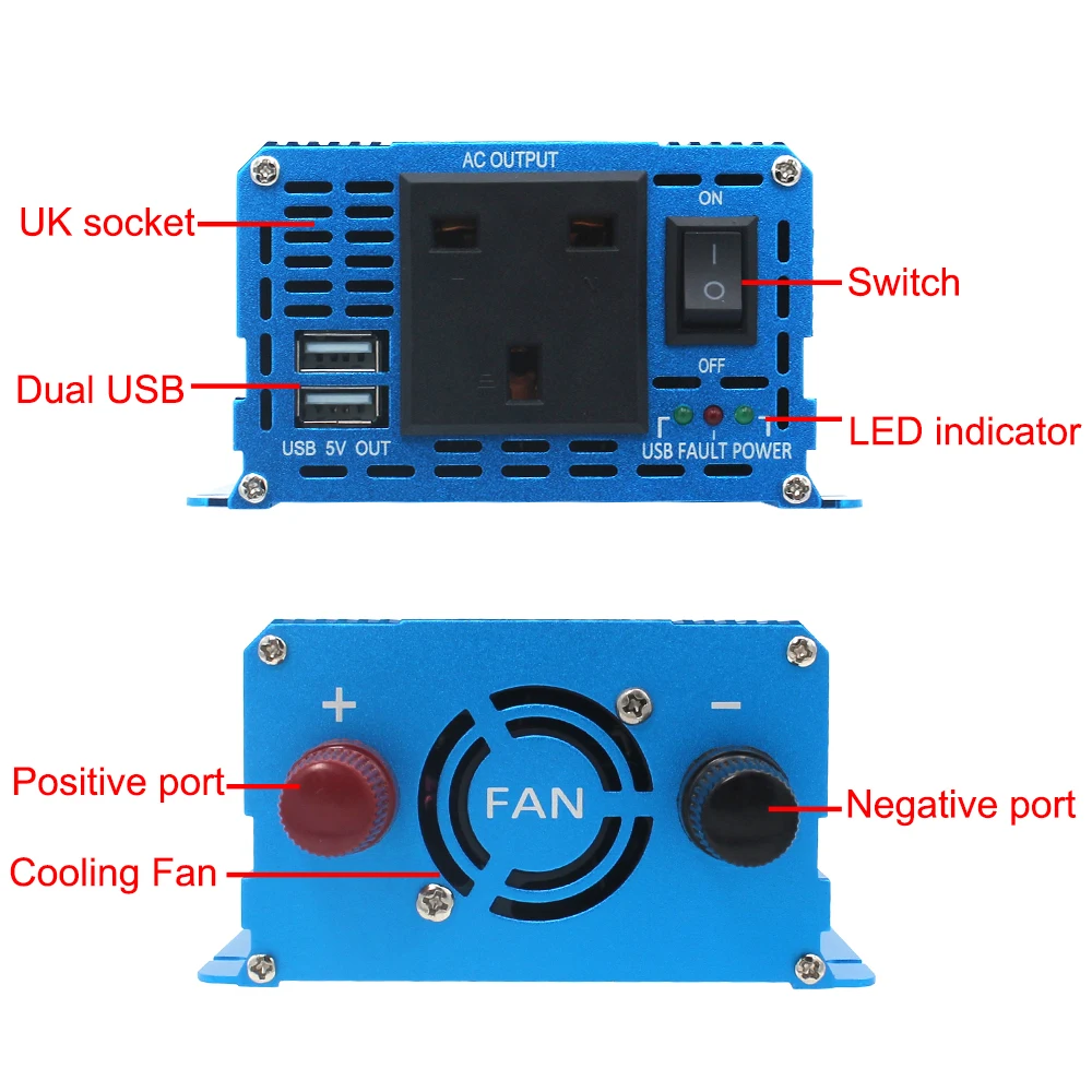 2000 Вт пик чистая Синусоидальная волна инвертор DC 12 В в AC 220 В 230 в 240 в преобразователь питания солнечной энергии