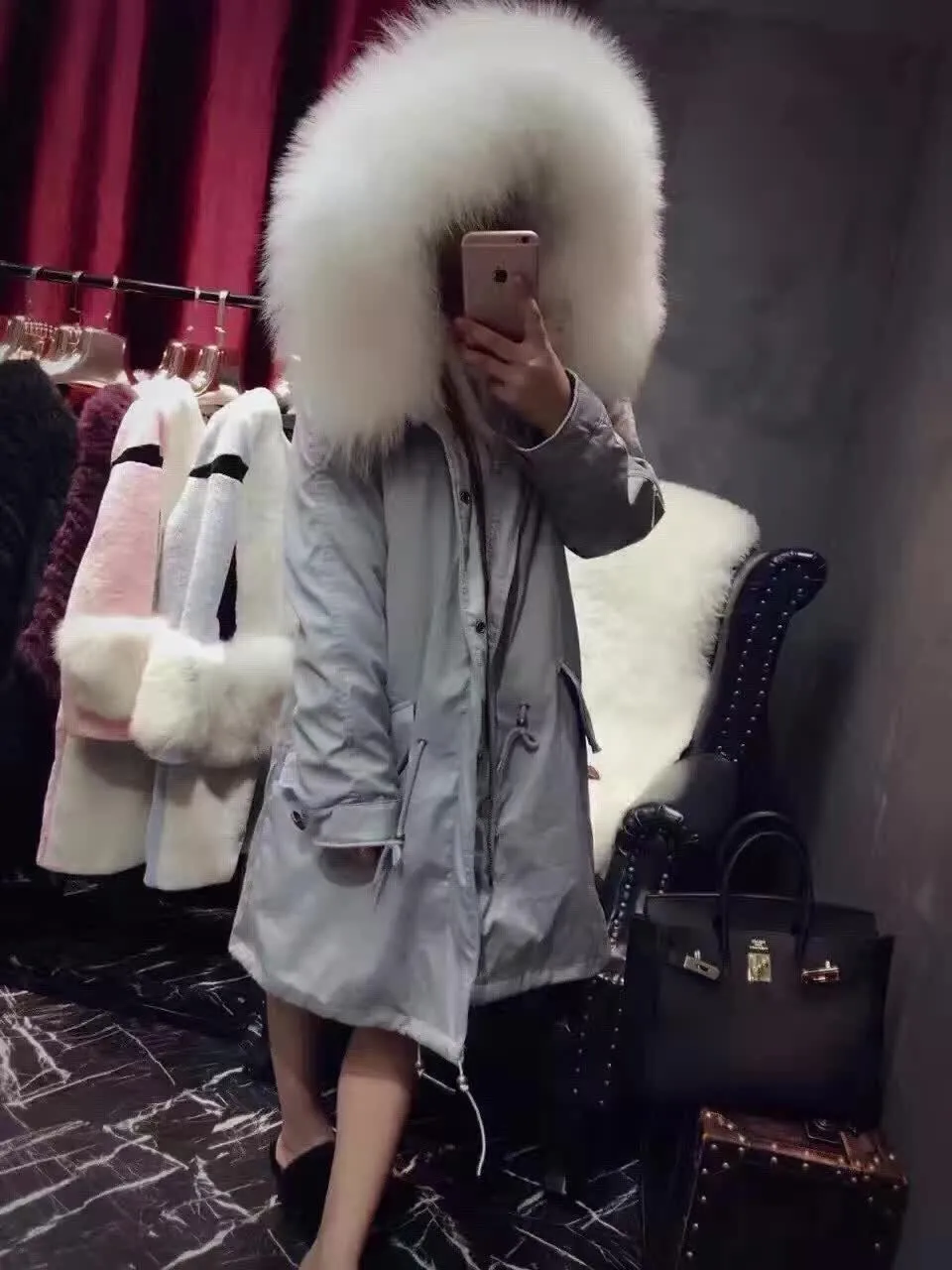 Модная верхняя одежда для холодной зимы новинка 2019 длинная отстегивающаяся