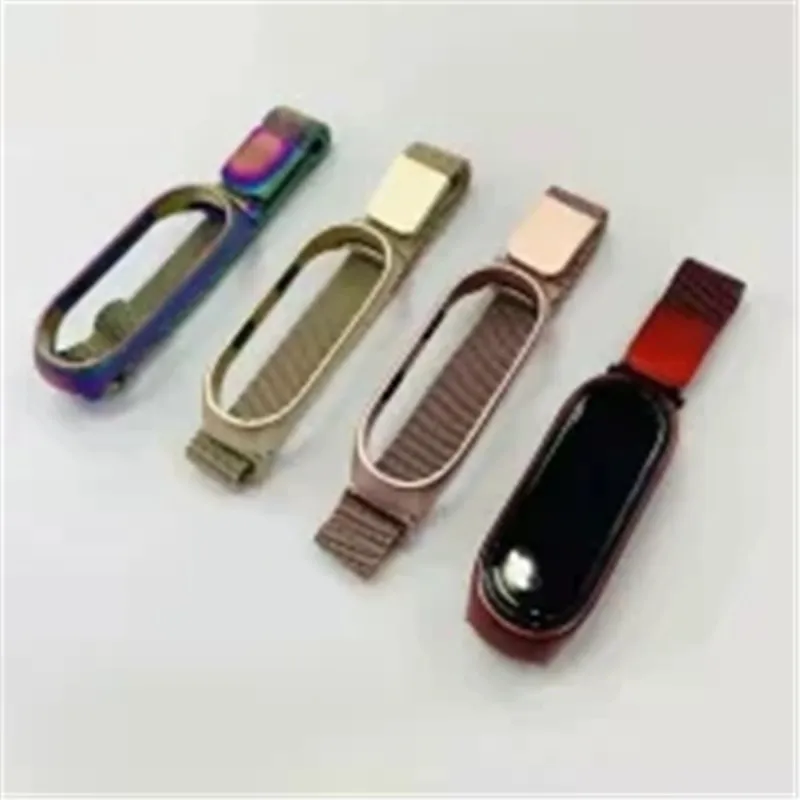 Сменные браслеты Milanese loop для Xiaomi Mi Band 4 3 магнитная застежка ремешок Аксессуары