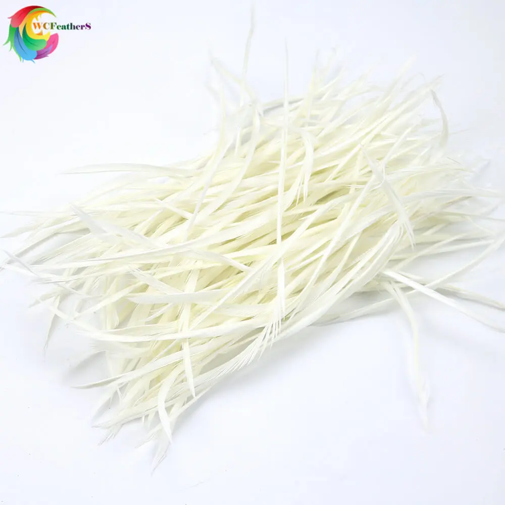 white 50 шт красочные DIY украшения головной убор удлинение Обрезка гусиное перо 6-8 дюймов/15-20 см для свадьбы карнавал Декор элегантные перья - Цвет: white