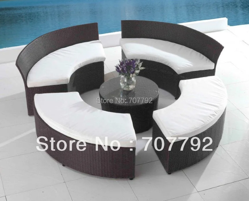 Комплект сидений для патио уличная террасная мебель Круглый комплект мебели