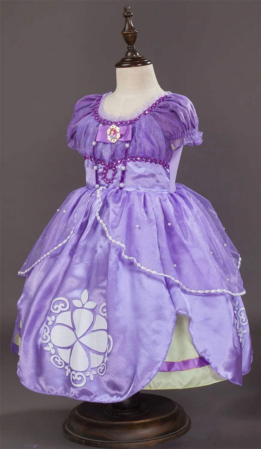 Летнее платье принцессы Софии Детский карнавальный костюм Рапунцель